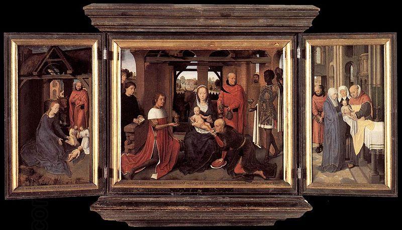 Hans Memling Triptych of Jan Floreins China oil painting art